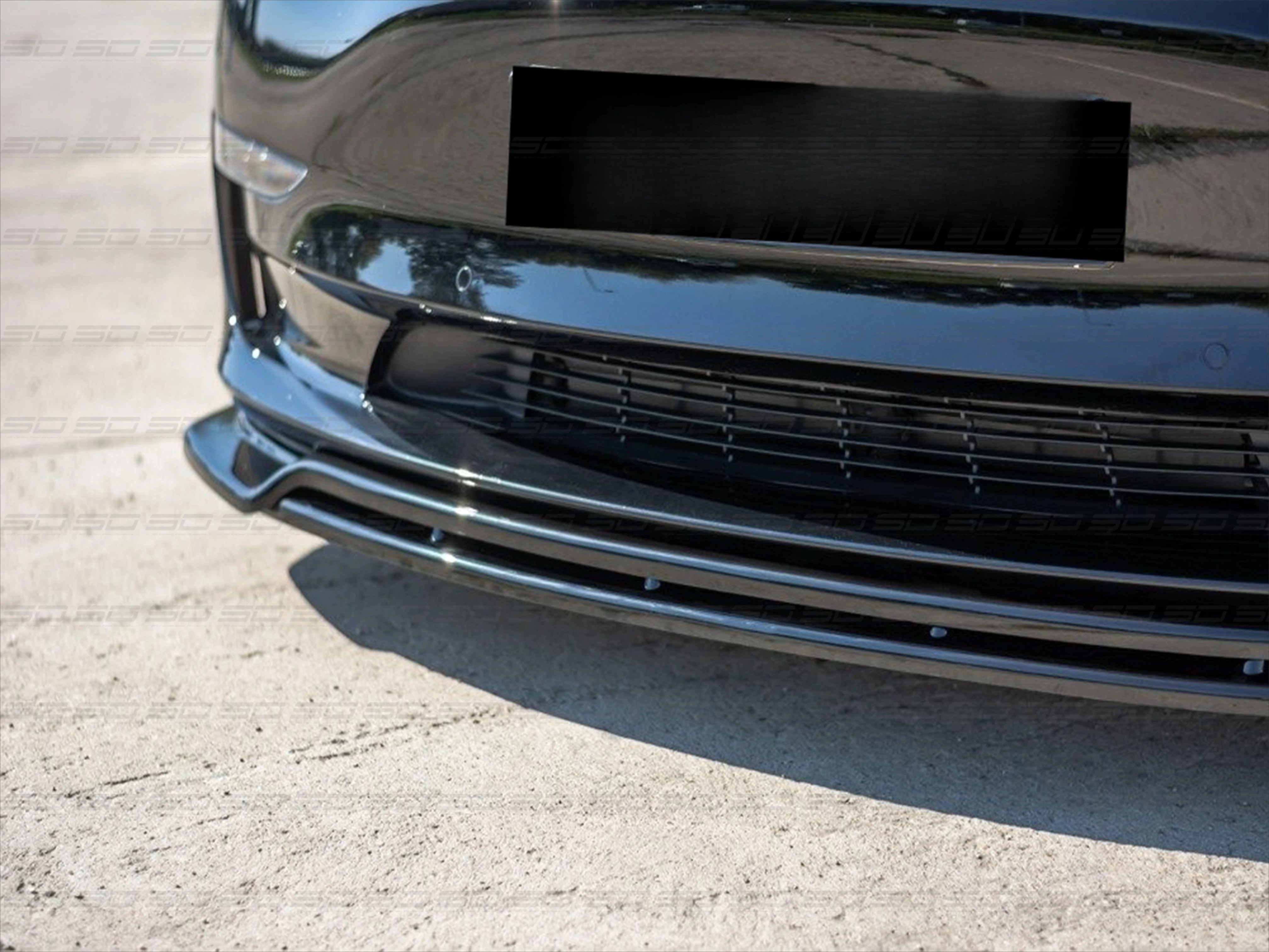 Dry Carbon Fiber Bodykit Max V2 Style Car Accessories  Front Lip for Model 3